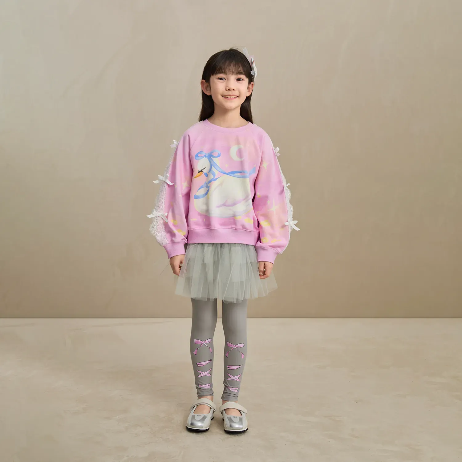 Poco Blush Ballet Tulle Layered Skirted Leggings