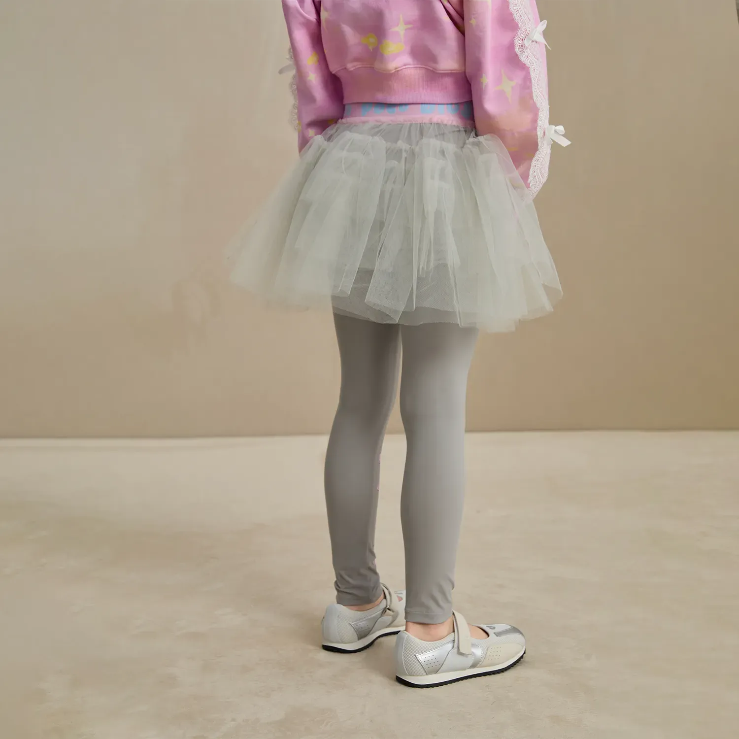 Poco Blush Ballet Tulle Layered Skirted Leggings