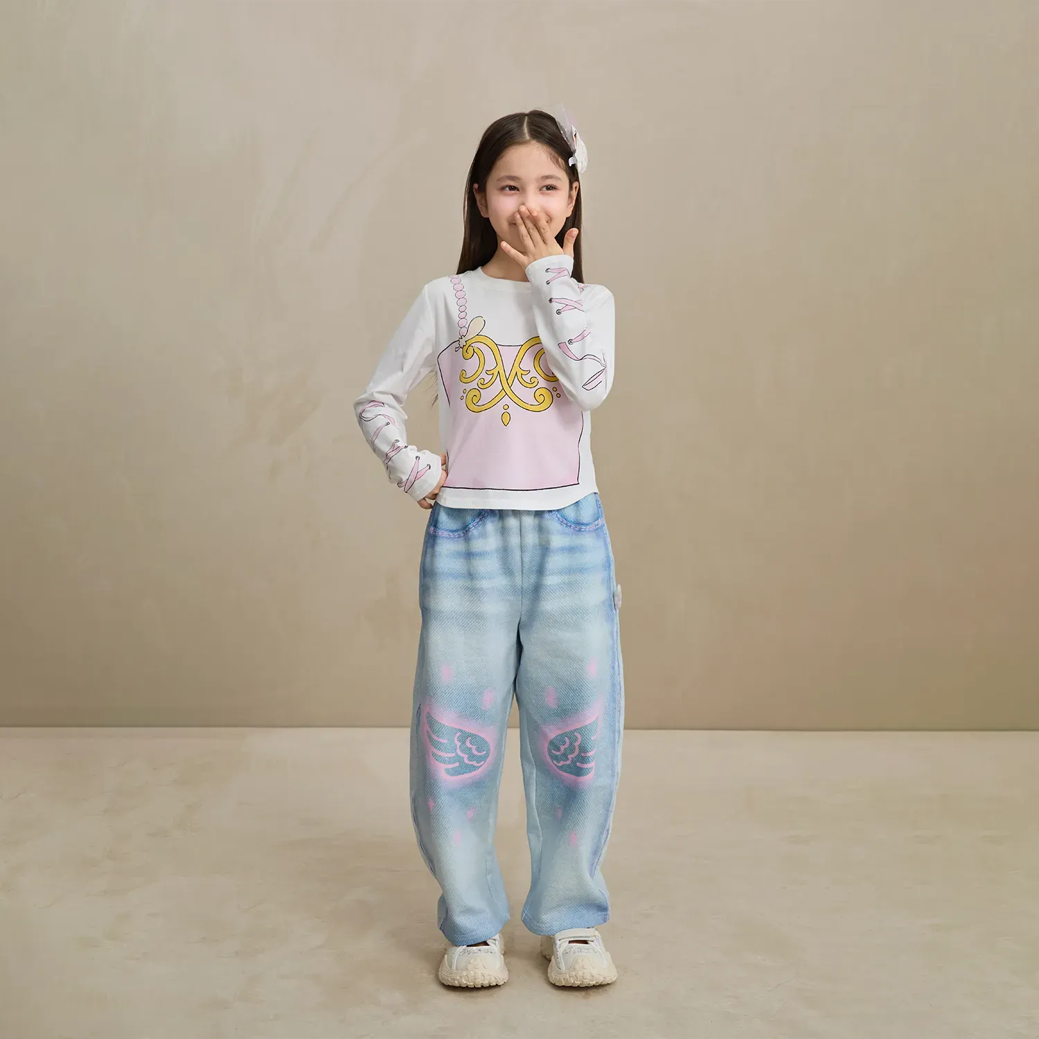 Poco Blush Ballet-Inspired Feather Tee