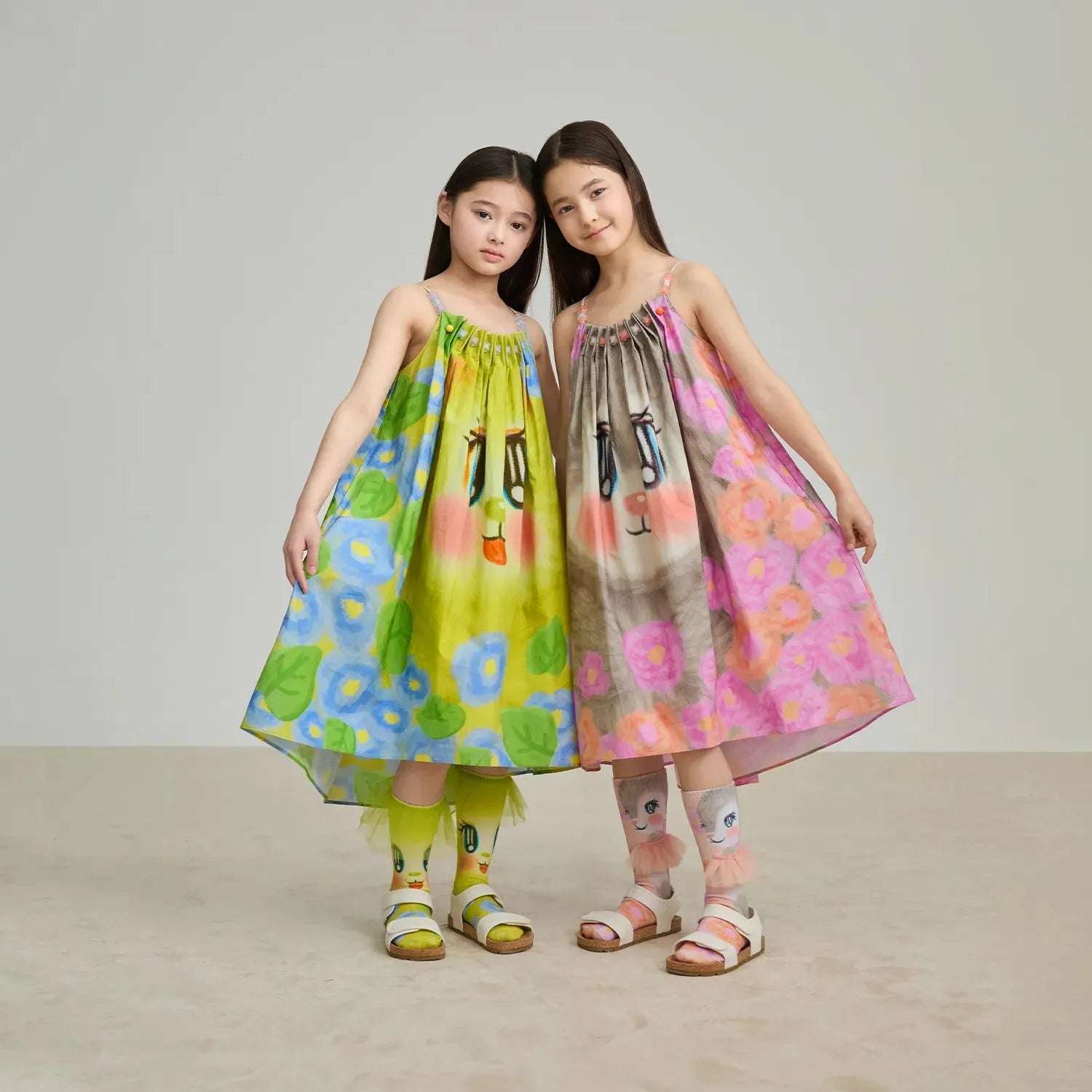 Poco Blush Bunny Garden Mesh Knee Socks