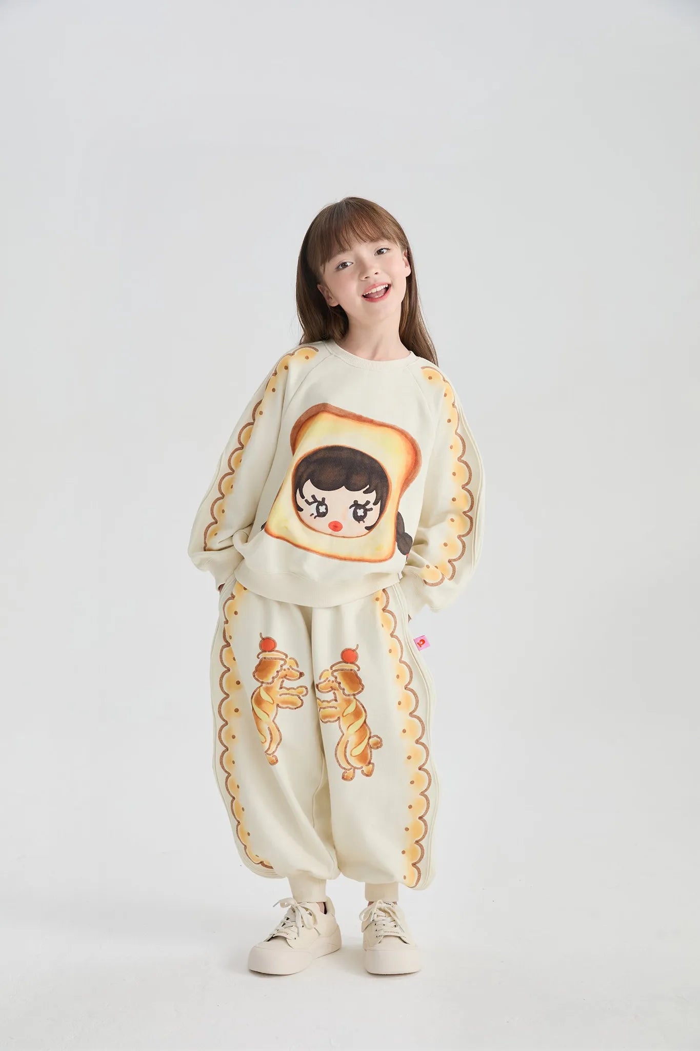 Poco Blush Bread Puppy Print Sweatpants