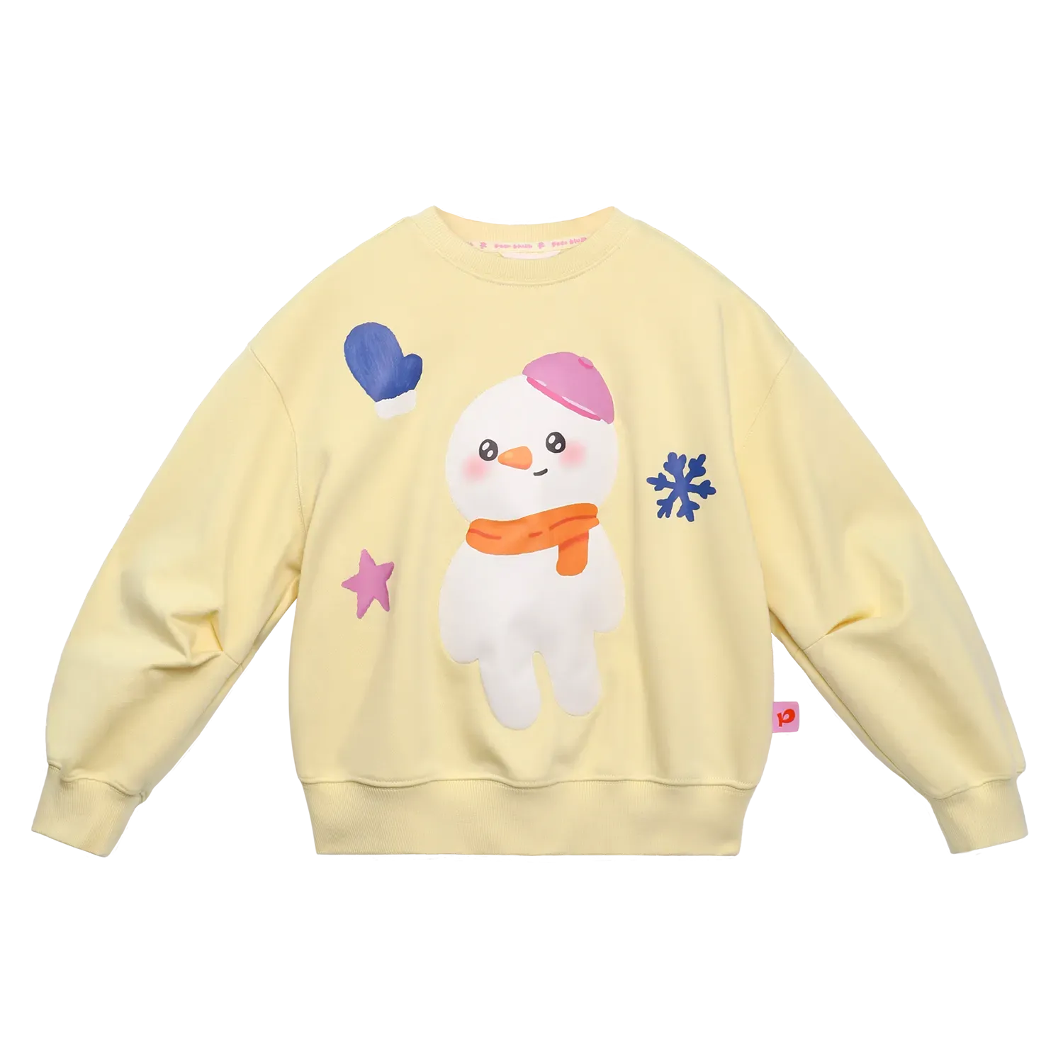 Poco Blush Snow Child Soft Plush Sweatshirt Yellow