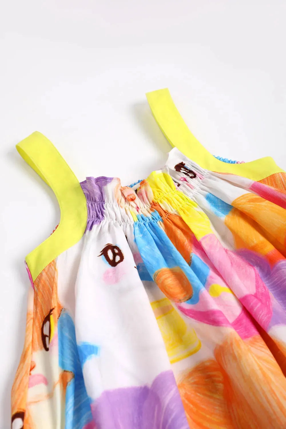 Poco Blush Animal Tea‑Party Smocked Maxi Dress