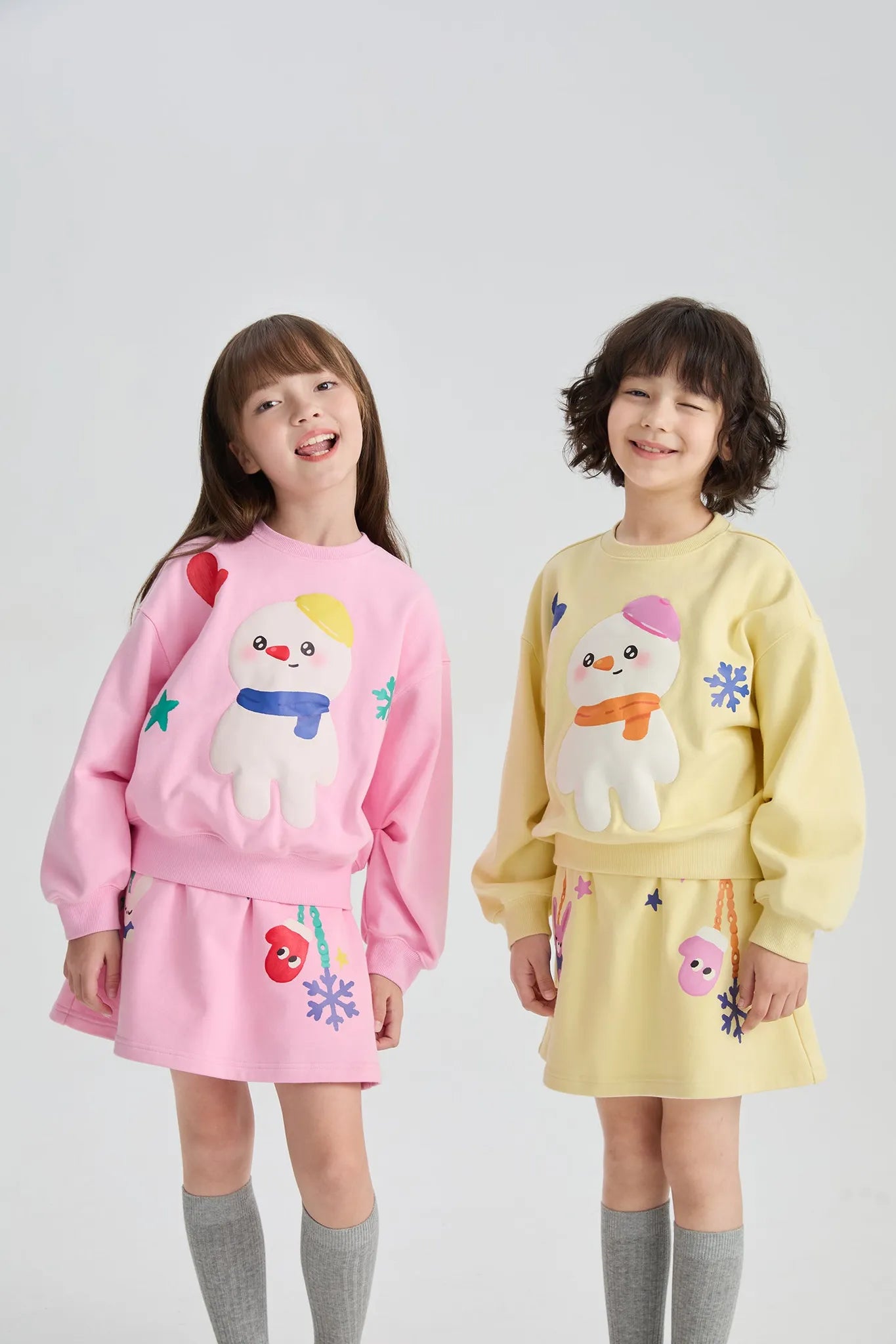 Poco Blush Bunny Swing Print Skirt