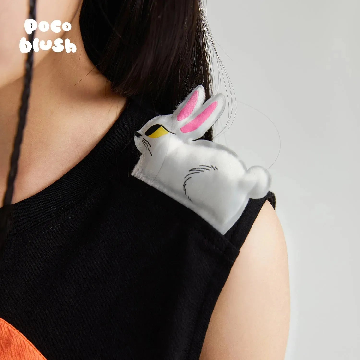 Poco Blush Big Camellia Badge Tank