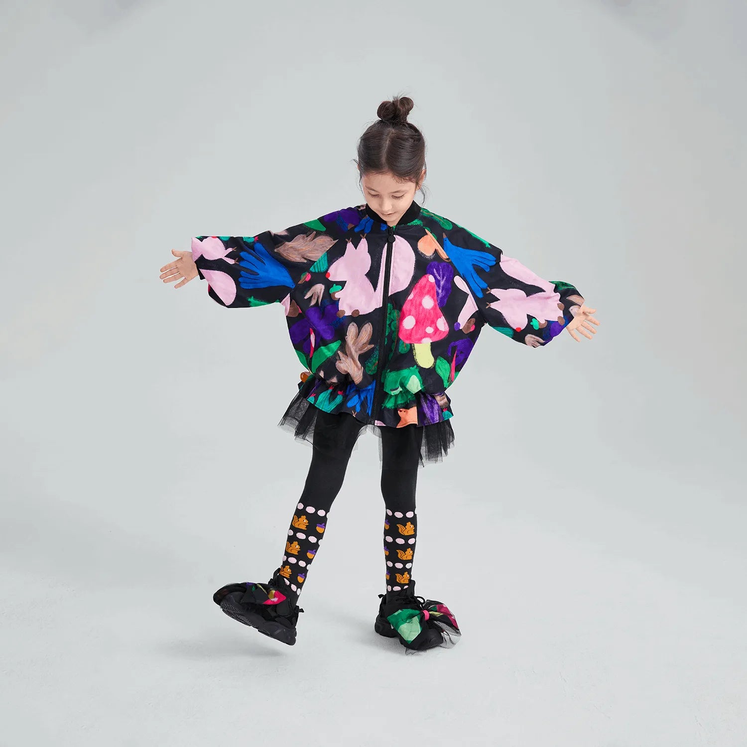 Poco Blush Squirrel Warrior Knit Tights