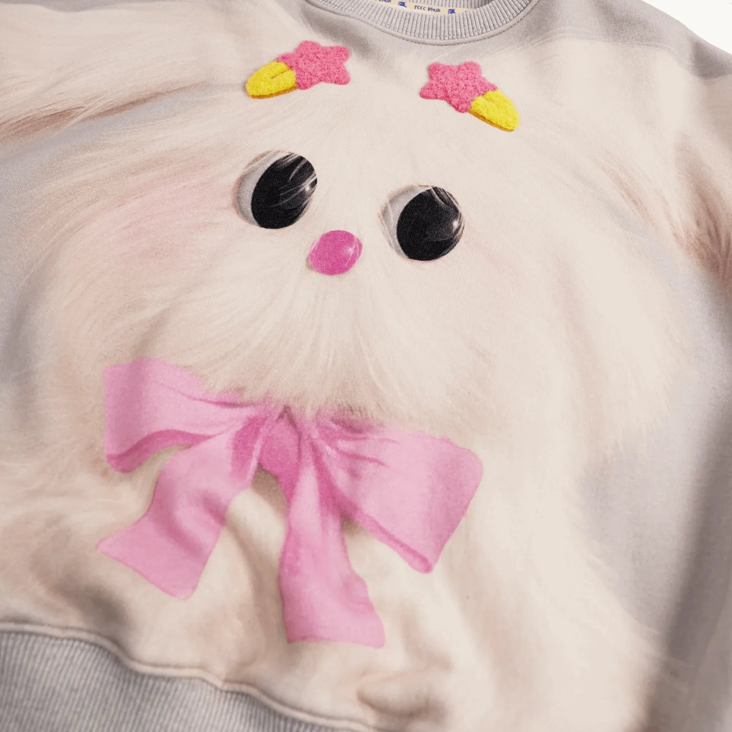 Poco Blush Plush-Toy Fleece Sweatshirt