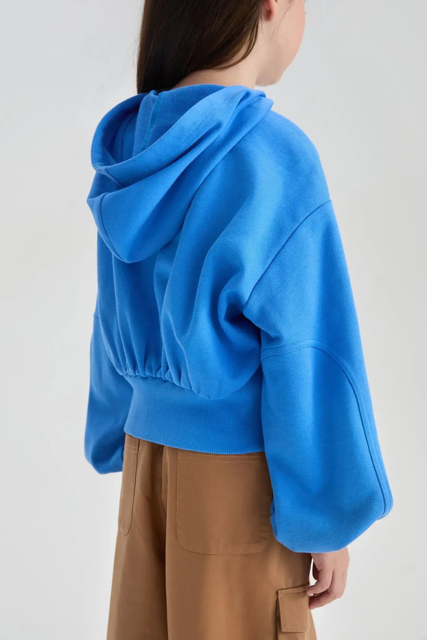 Poco Blush Bread Rope Print Short Hoodie