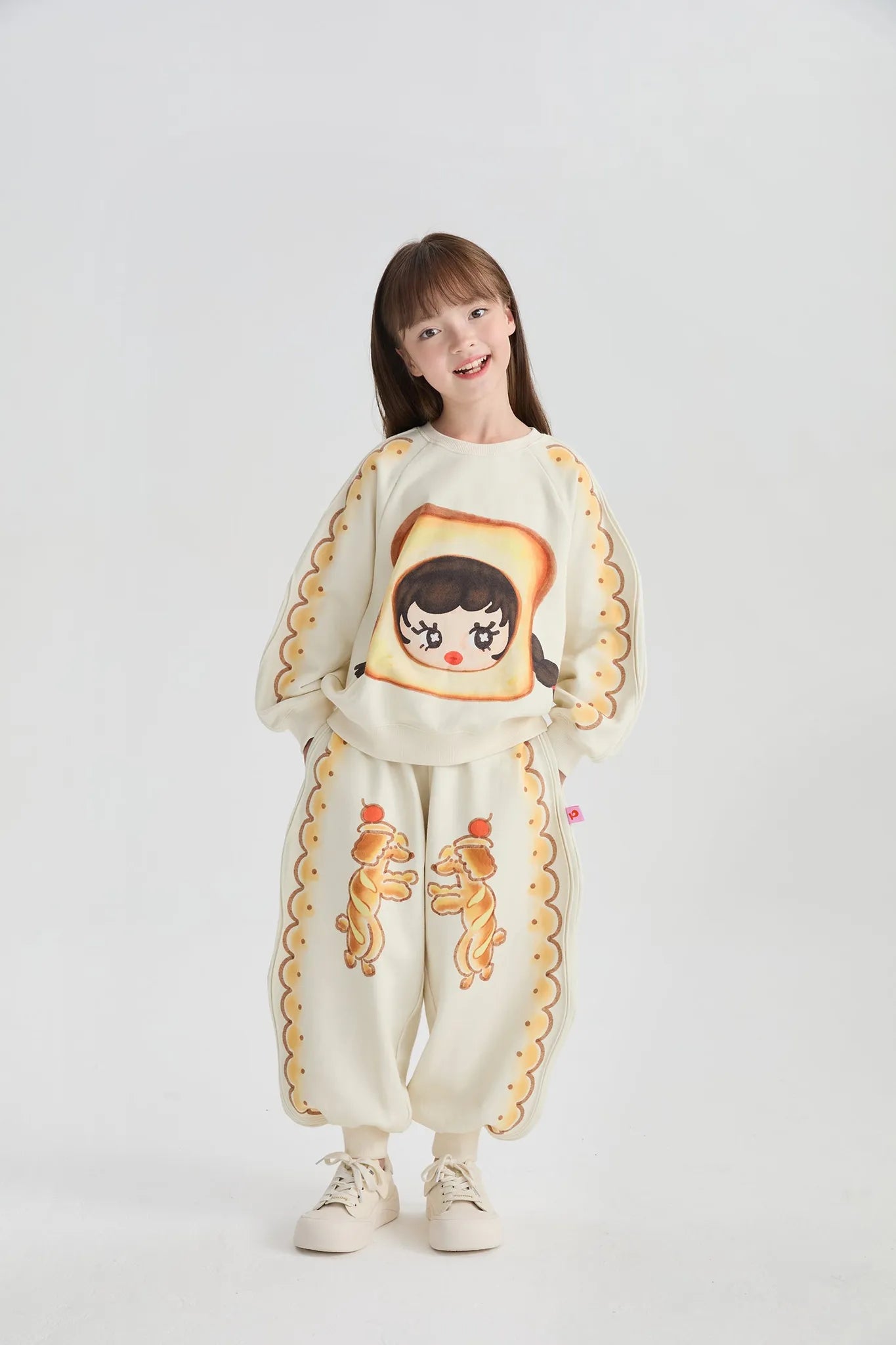 Poco Blush Soft Toast Girl Padded Sweatshirt
