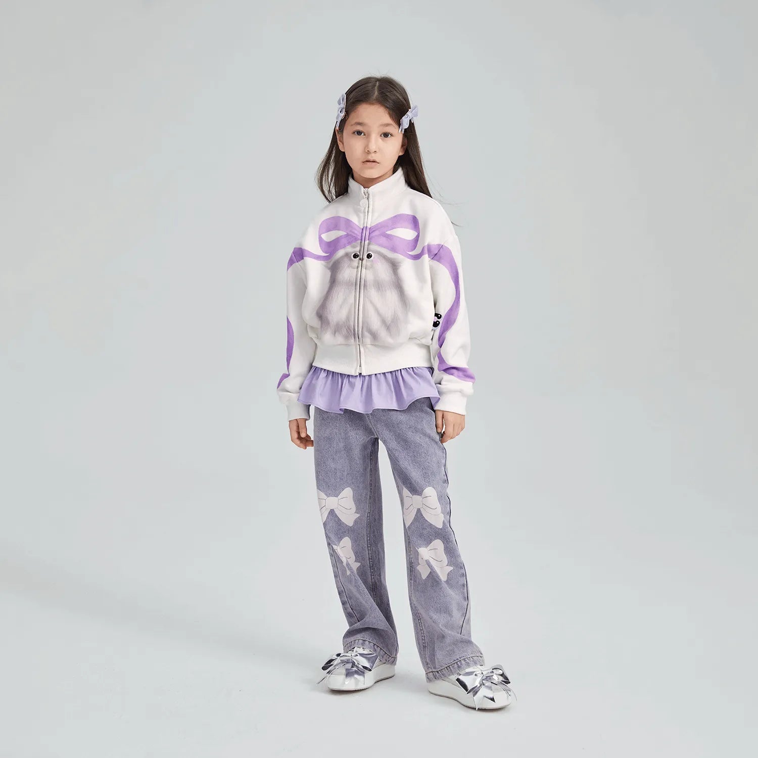 Poco Blush Fuzzy Monster Fleece Jacket