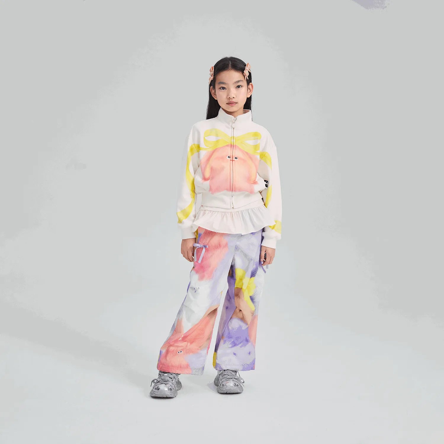 Poco Blush Fuzzy Monster Fleece Jacket