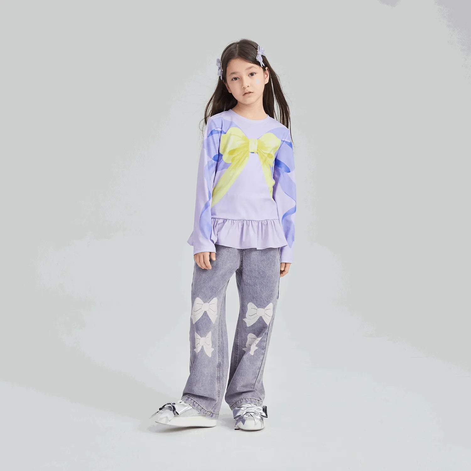 Poco Blush Bow-Trim Fleece Base Top