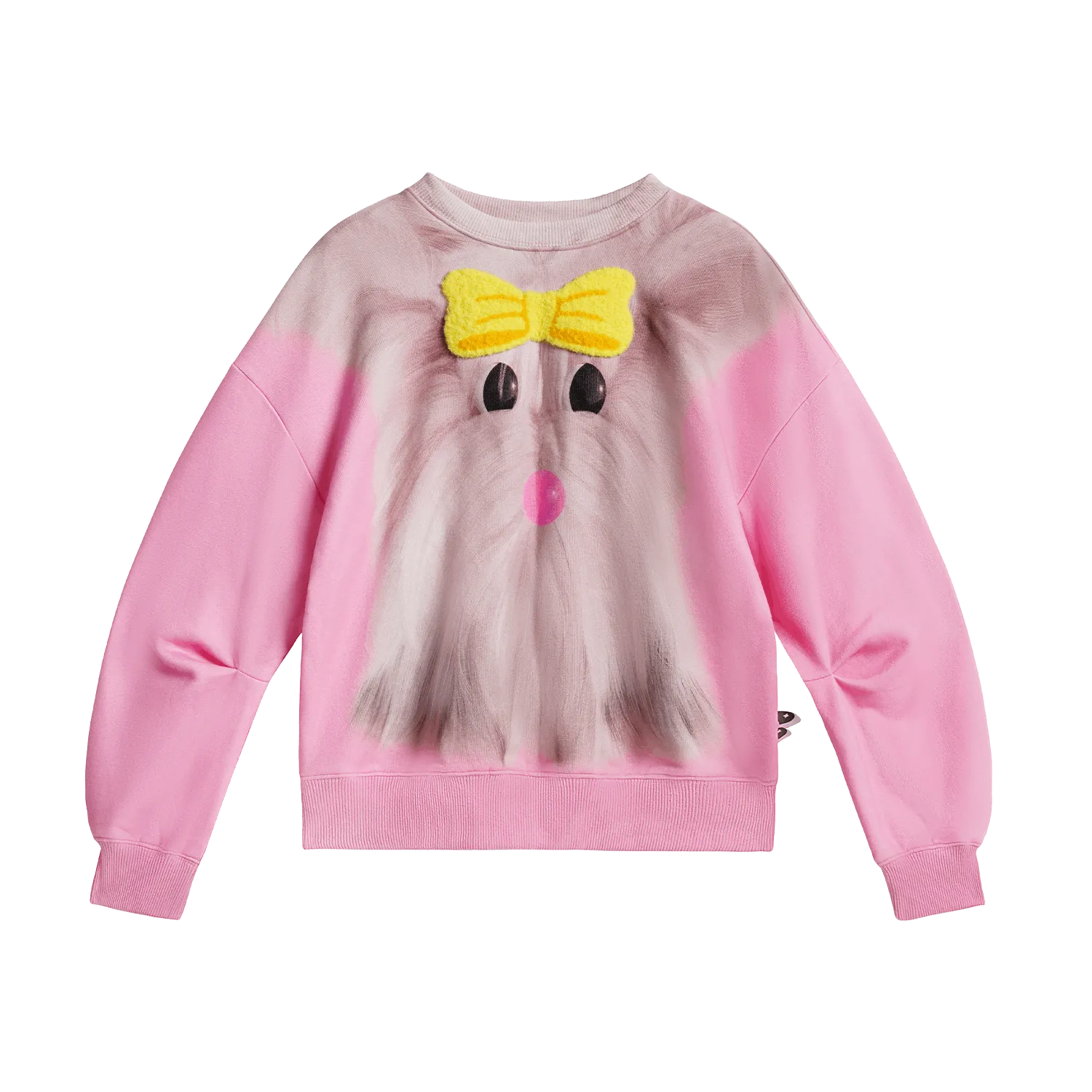 Poco Blush Plush-Toy Fleece Sweatshirt Pink