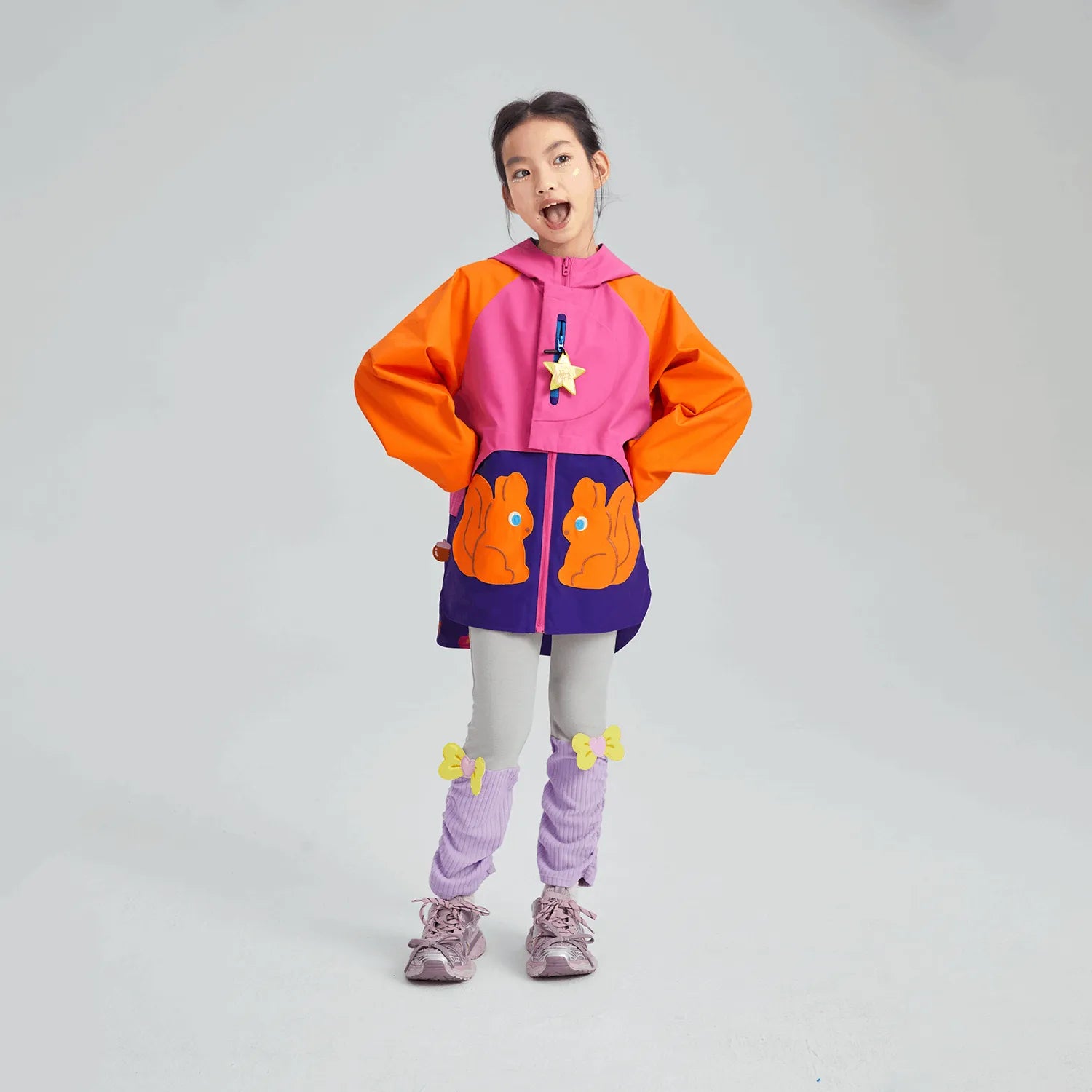 Poco Blush Squirrel Warrior Reversible Shell Jacket