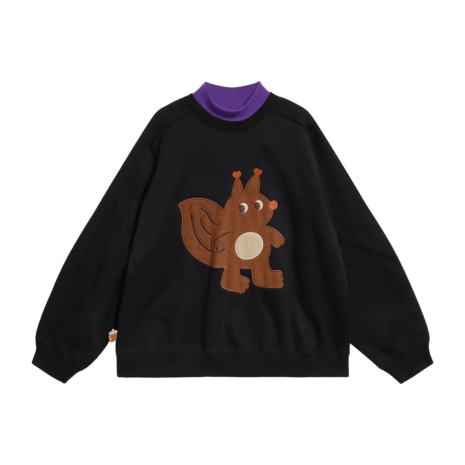 Poco Blush Magic Patch Squirrel Fleece Sweatshirt