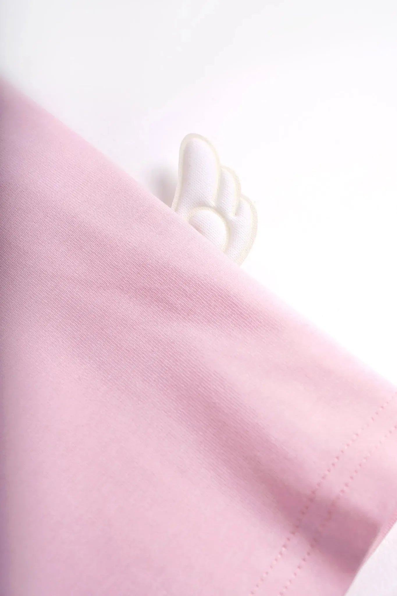 Poco Blush Embroidered Swan Tee with Wings