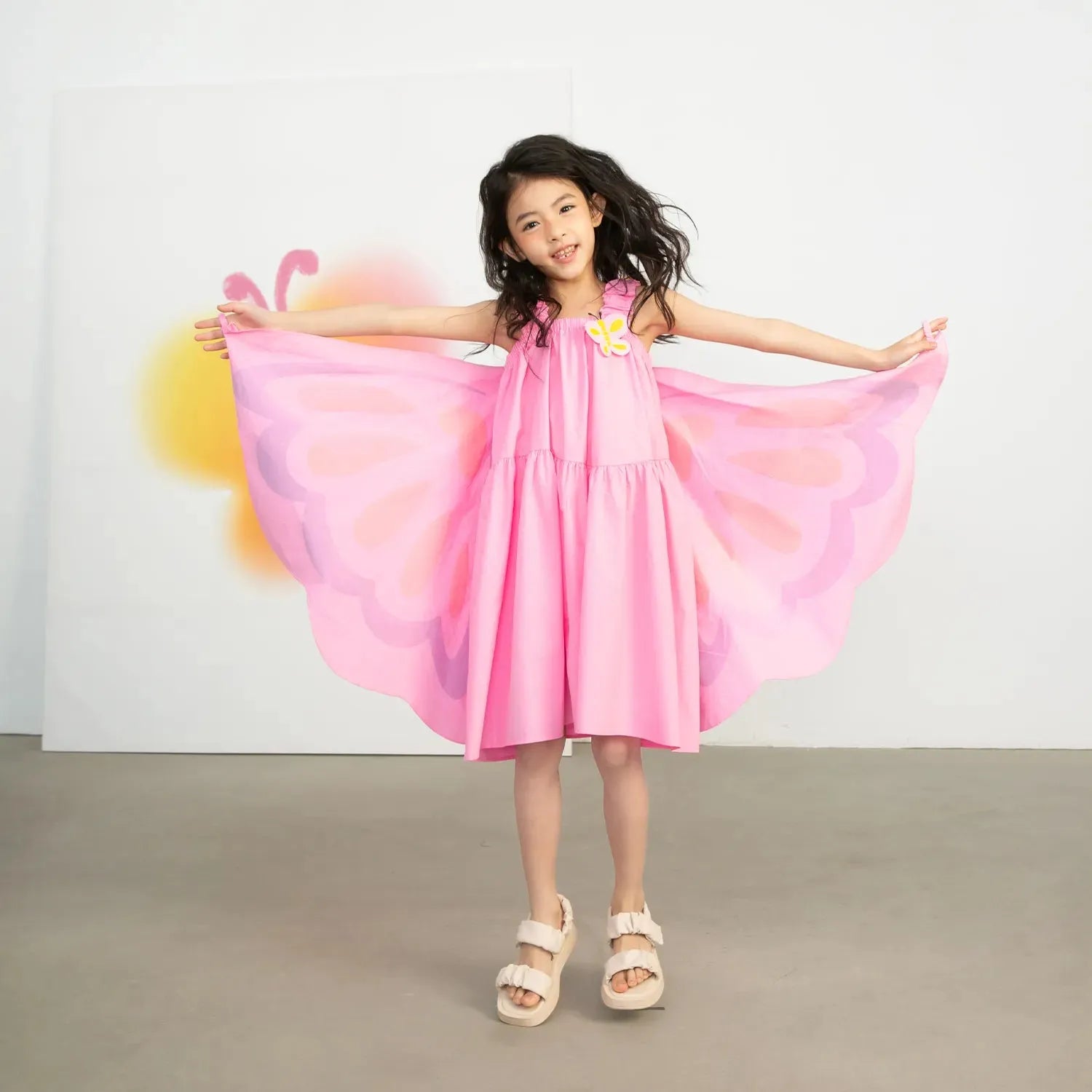 Poco Blush Summer Blossom Butterfly Dress