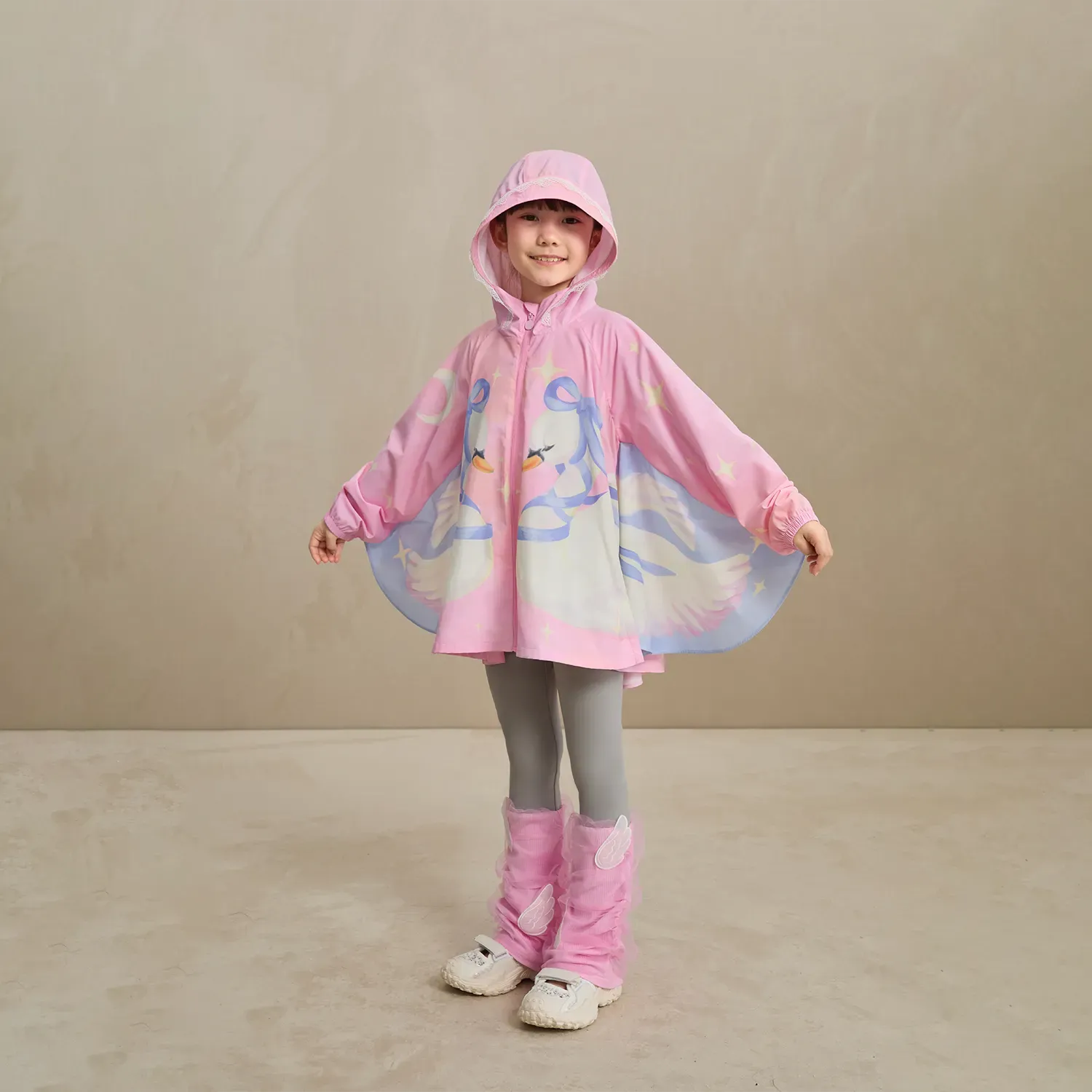 Poco Blush Swan Wing Sheer Summer Jacket