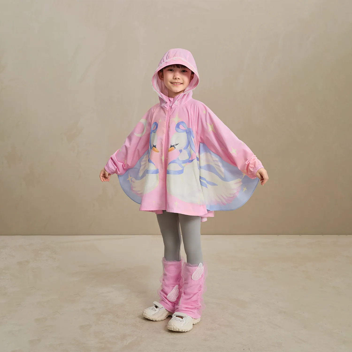 Poco Blush Swan Wing Sheer Summer Jacket