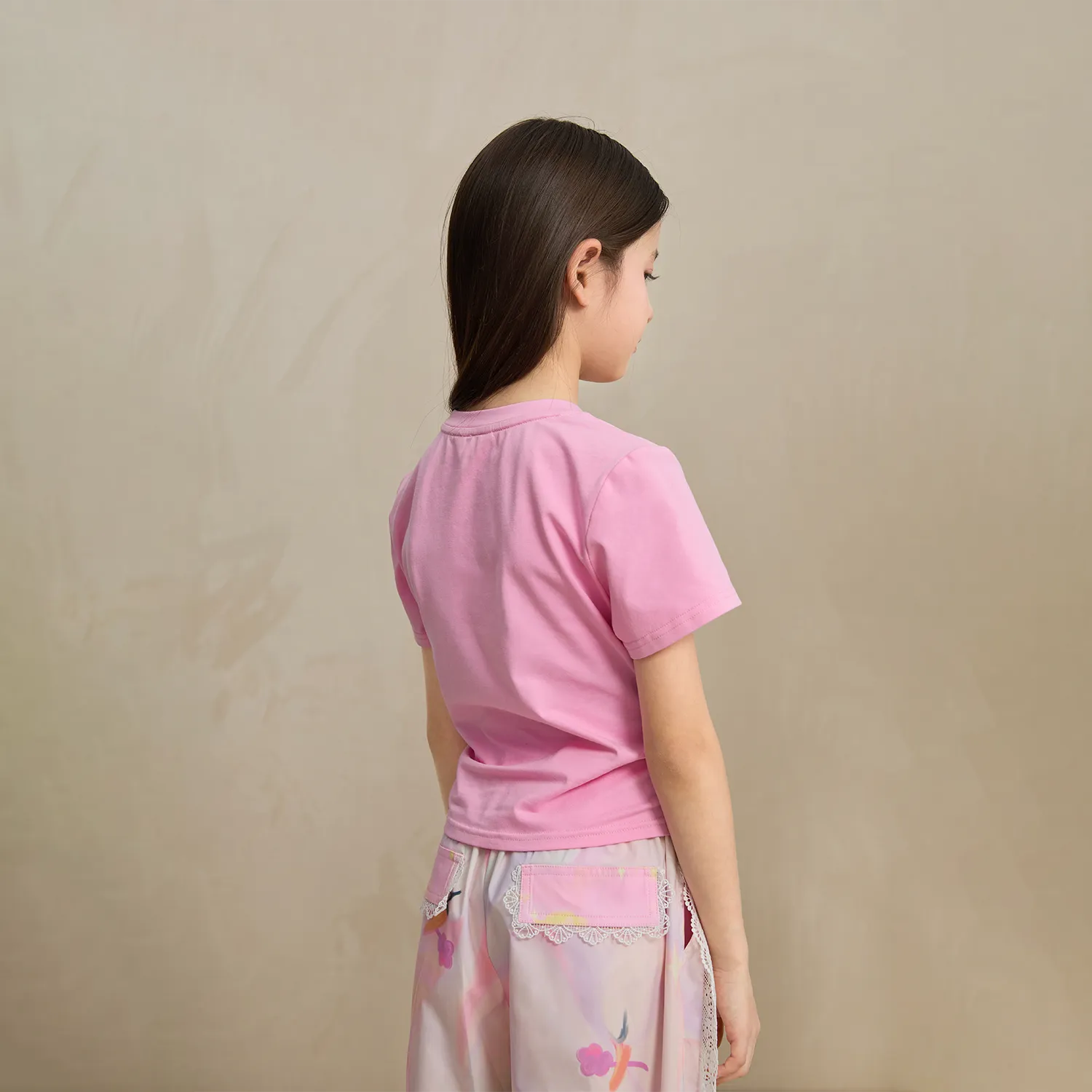 Poco Blush Fairy Ballerina Graphic Tee with 3D Lace