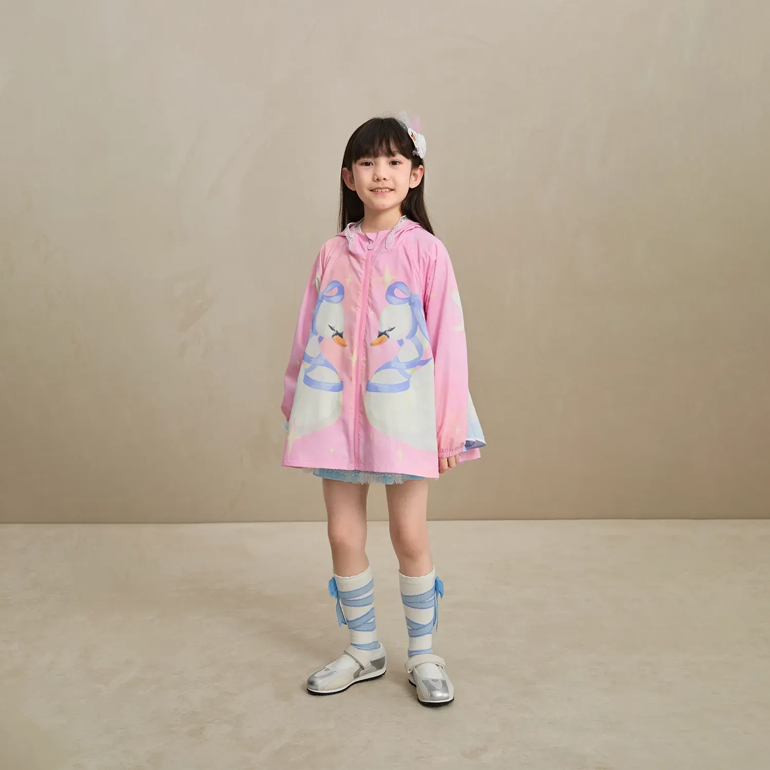 Poco Blush Swan Wing Sheer Summer Jacket