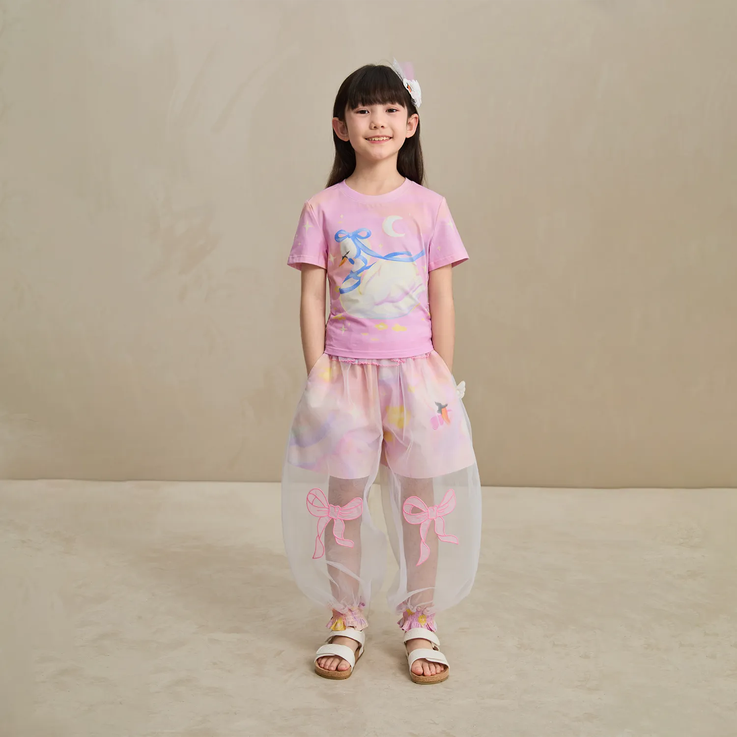 Poco Blush Swan Lake Cooling Cotton T-shirt