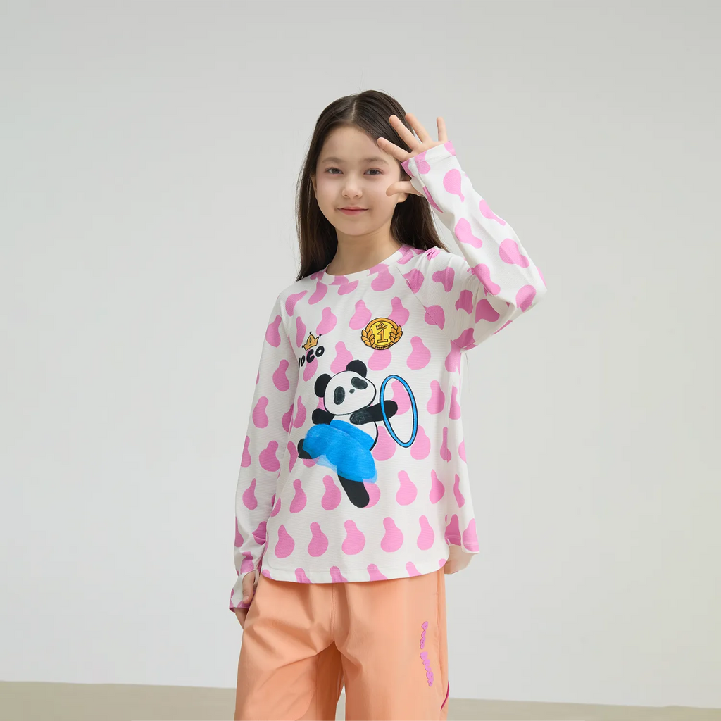 Poco Blush Dancing Panda UPF 50+ Sports Tee