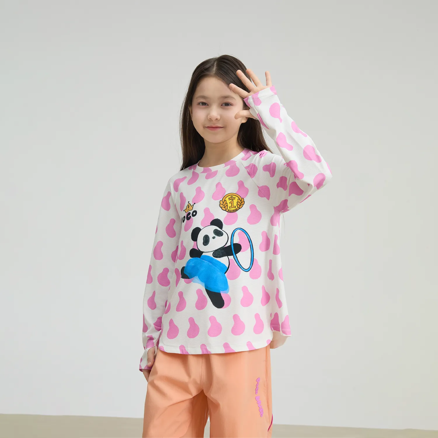 Poco Blush Dancing Panda UPF 50+ Sports Tee