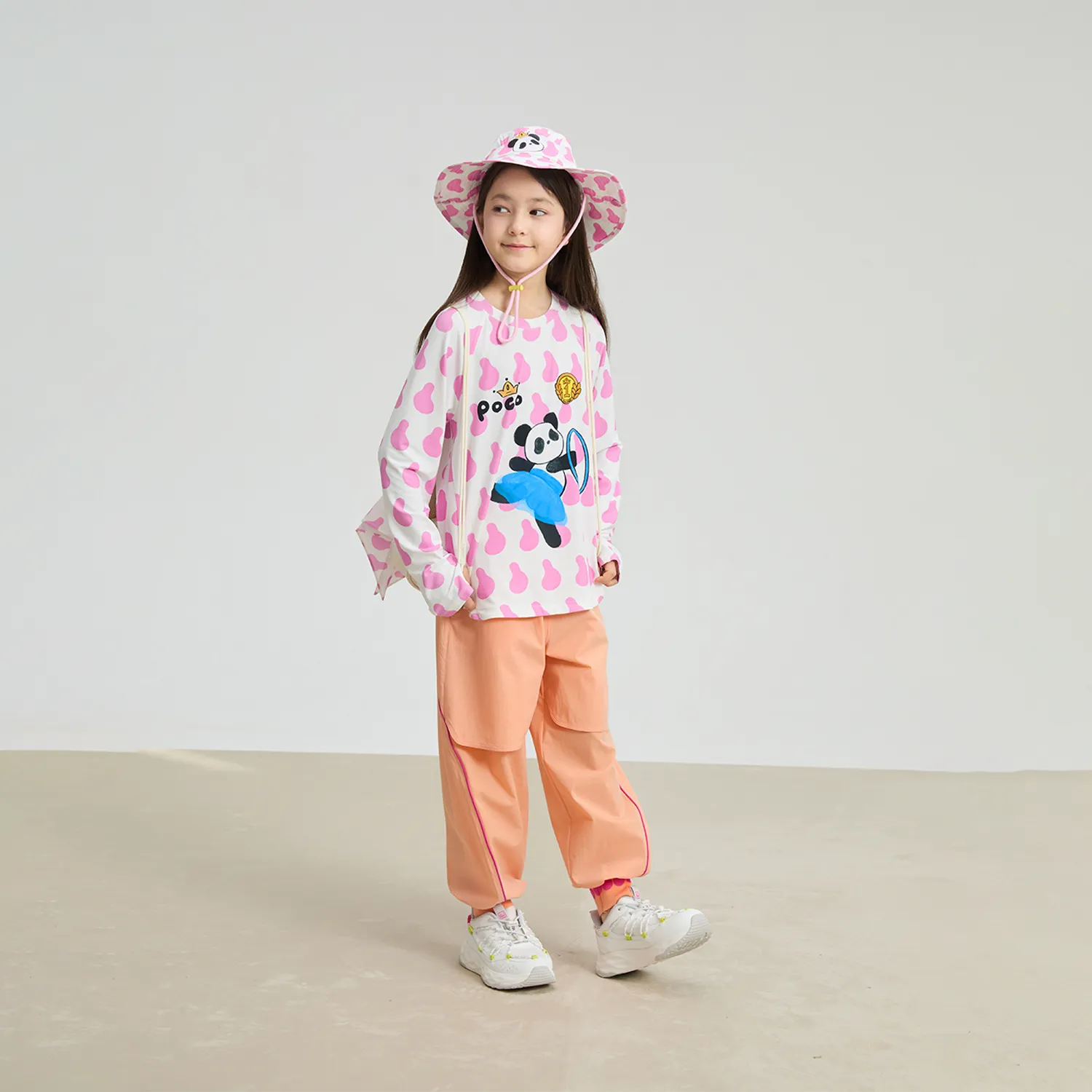 Poco Blush Dancing Panda UPF 50+ Sports Tee