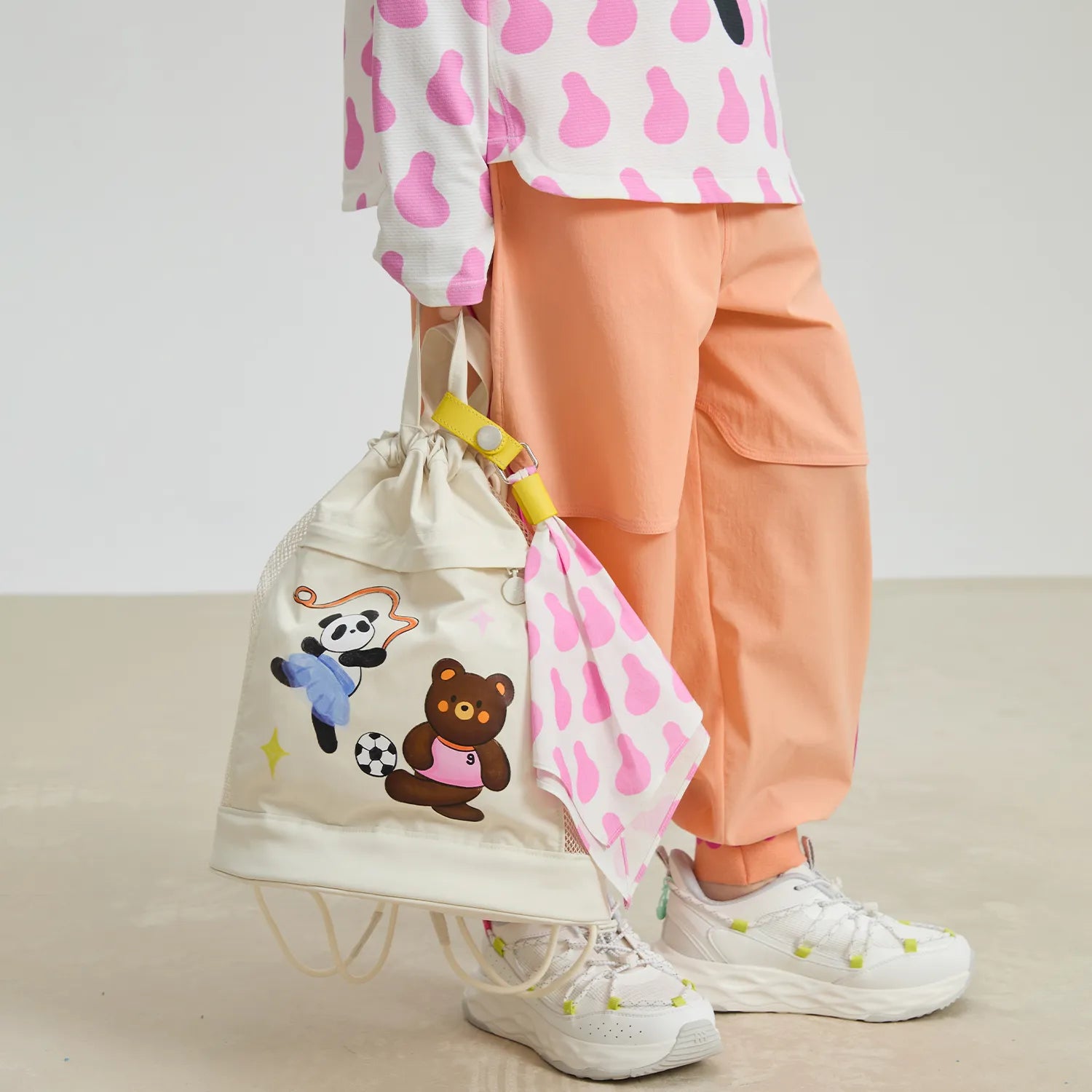 Poco Blush Panda & Bear Backpack