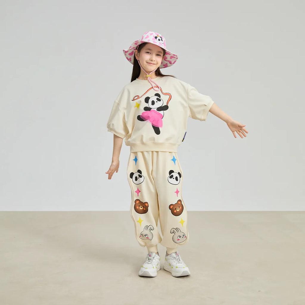 Poco Blush Dancing Panda Dry‑Fit Play Tee