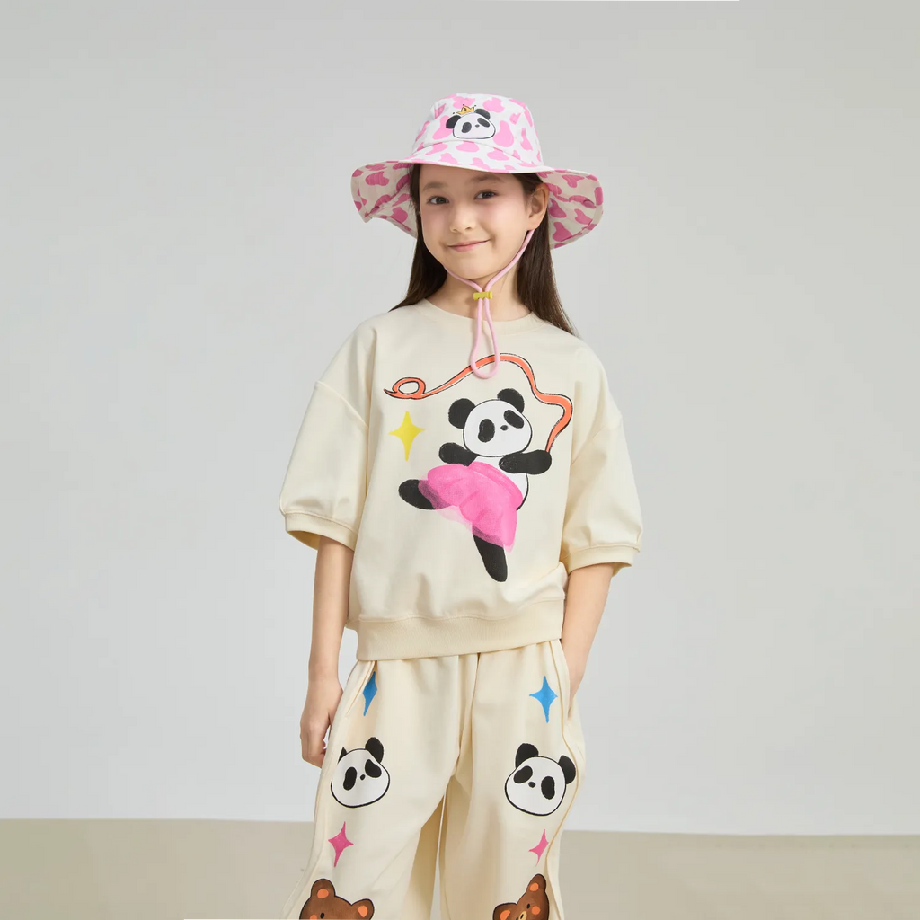 Poco Blush Dancing Panda Dry‑Fit Play Tee