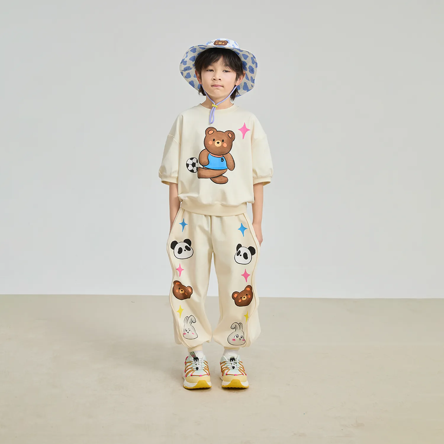 Poco Blush Football Bear Dry‑Fit Play Tee