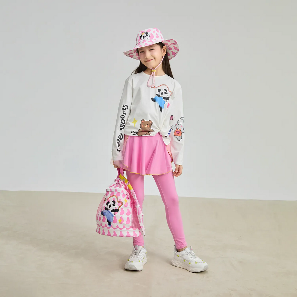 Poco Blush Petal Mesh Yoga Skort