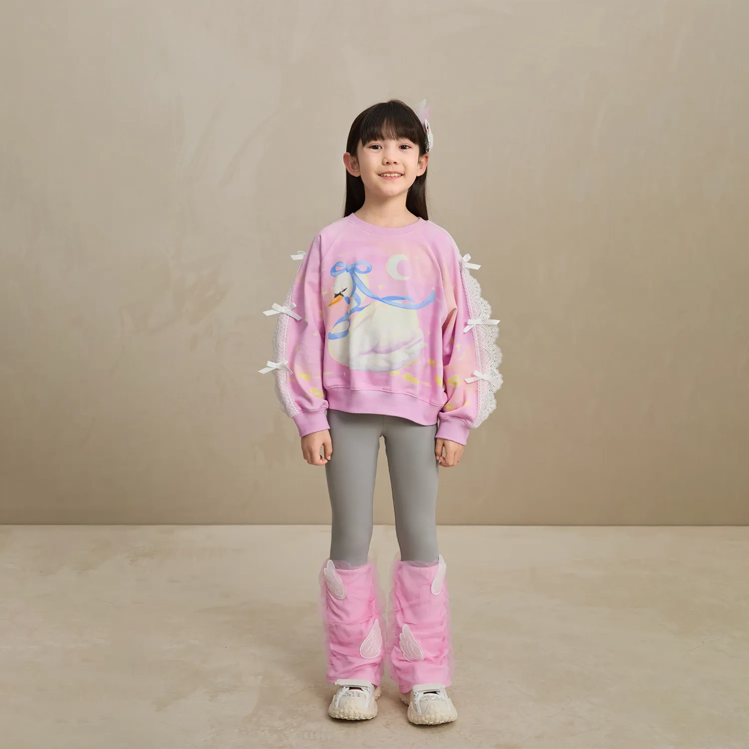 Poco Blush Featherlight Mesh Layered Leggings