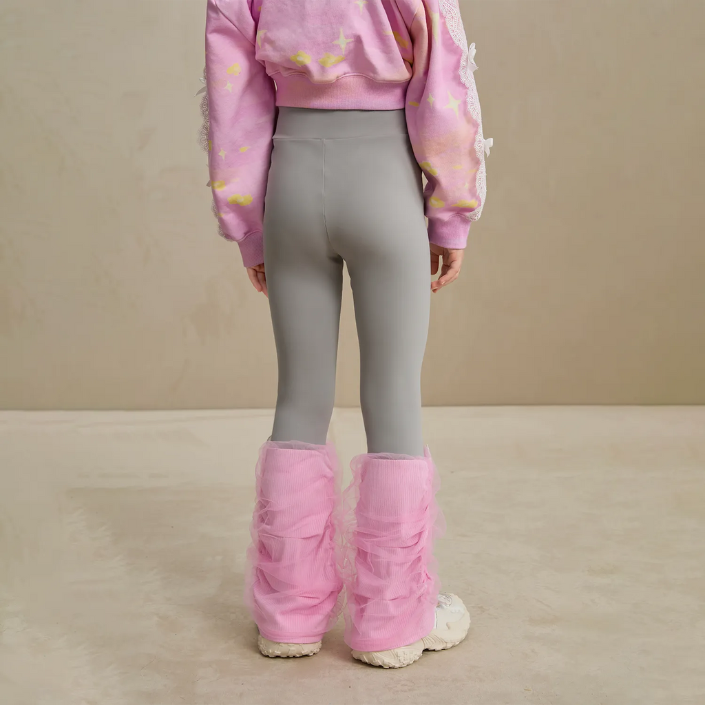 Poco Blush Featherlight Mesh Layered Leggings