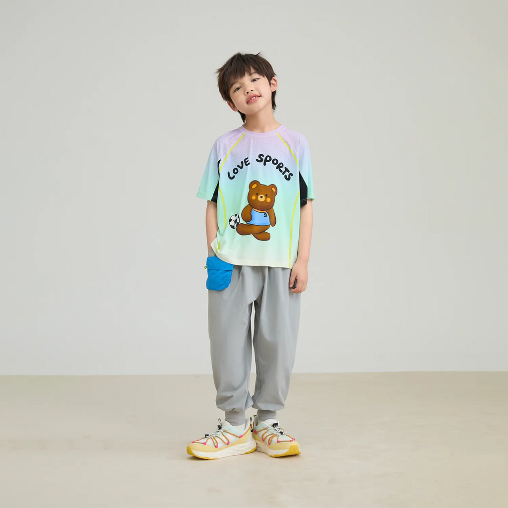 Poco Blush Football Bear Active Tee