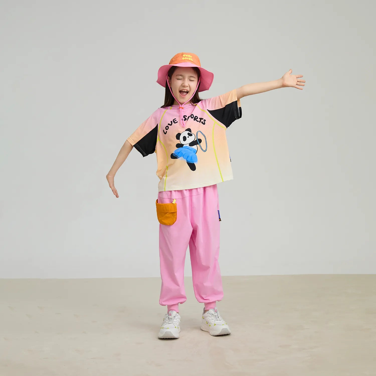 Poco Blush Dancing Panda Sports Tee