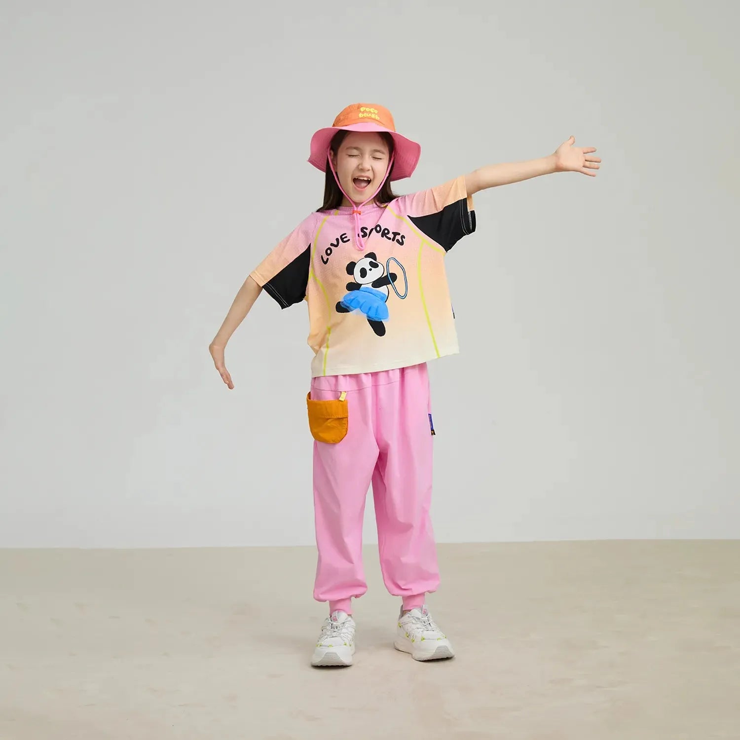 Poco Blush Dancing Panda Sports Tee