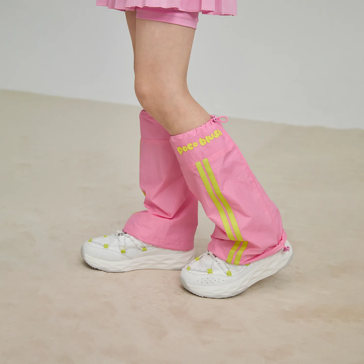 Poco Blush Colorblock Performance Leg Warmers