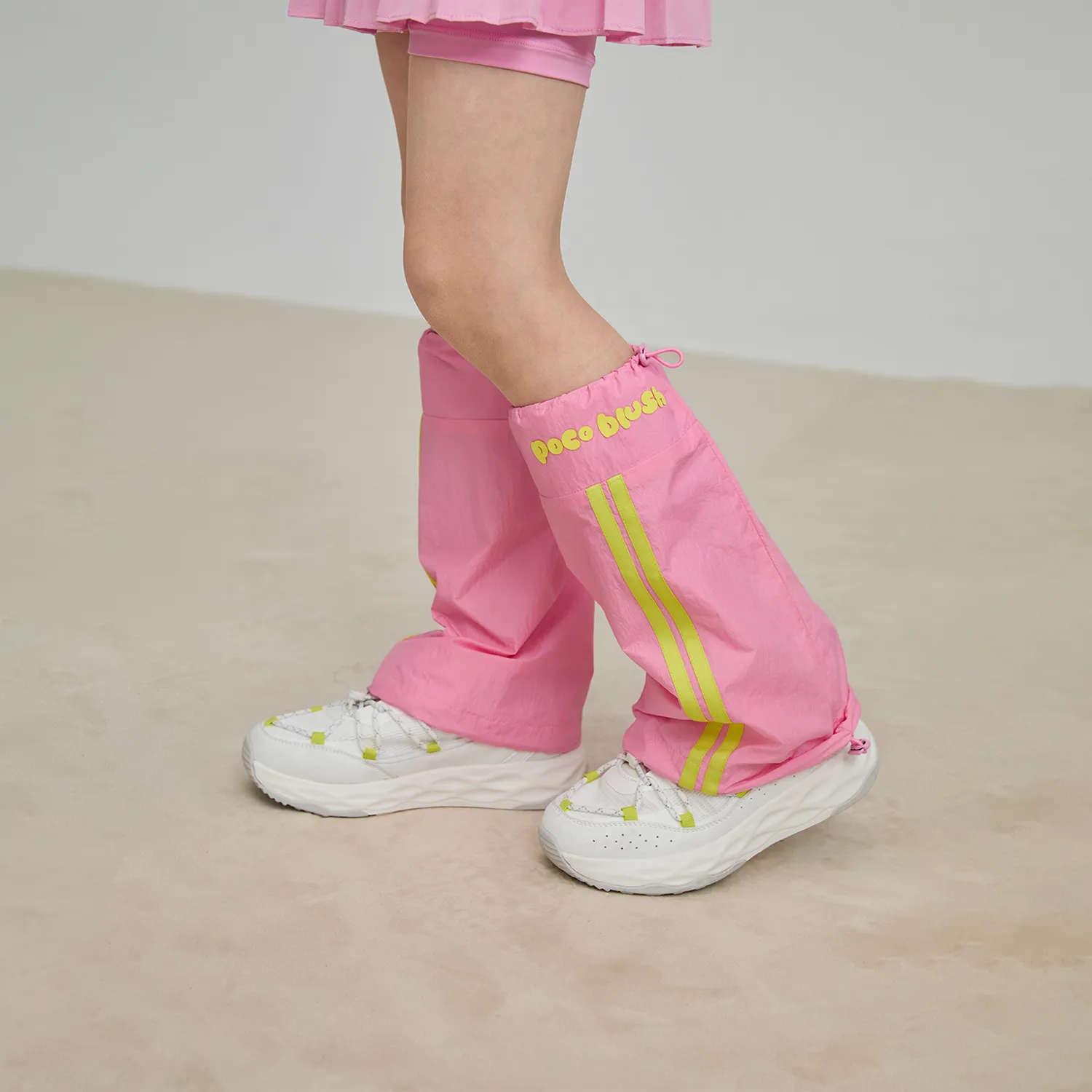 Poco Blush Colorblock Performance Leg Warmers