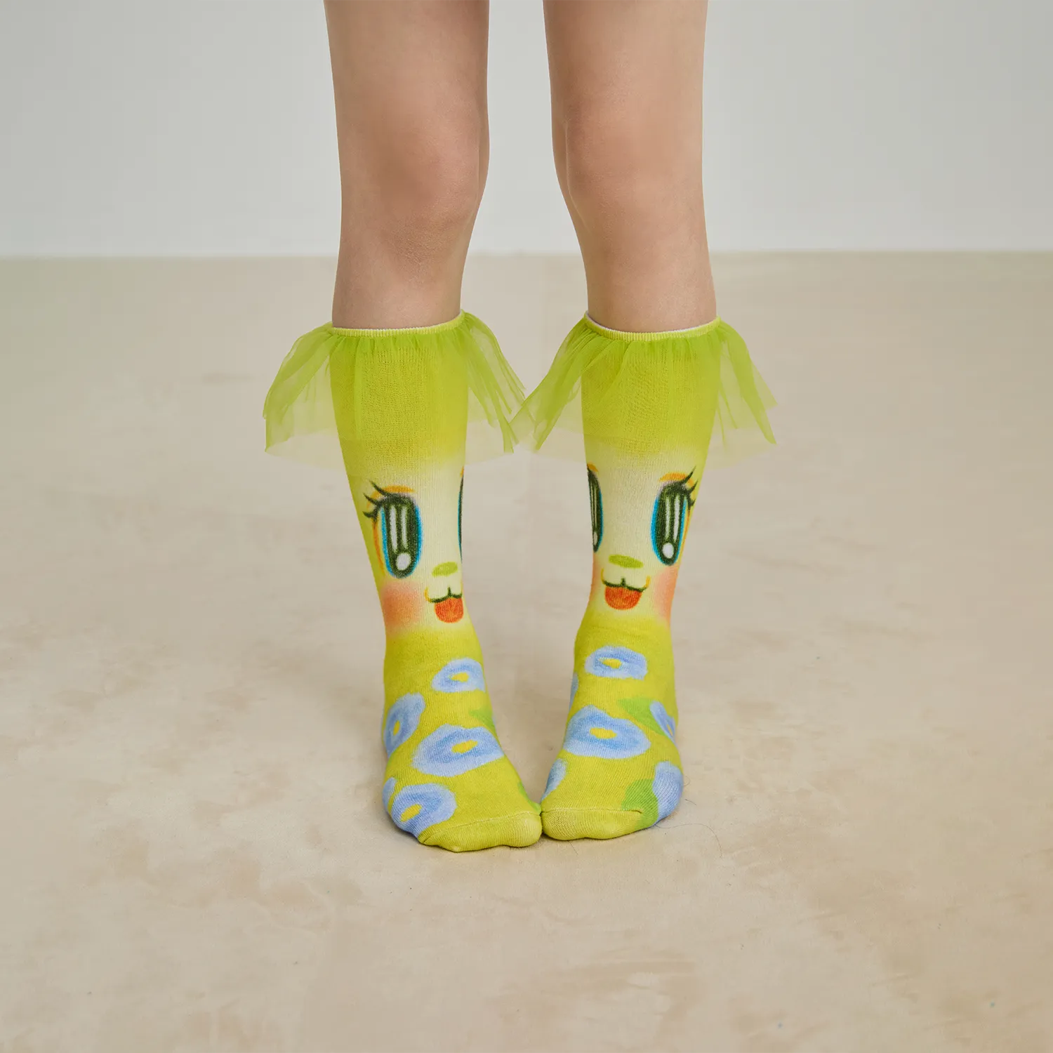 Poco Blush Floral Bunny Princess Socks