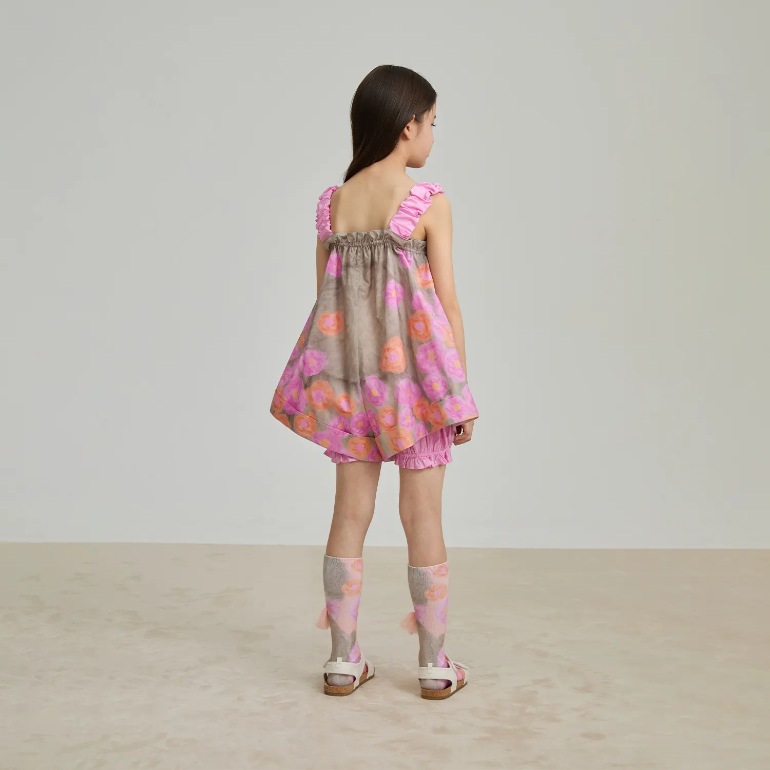 Poco Blush Fairy‑Garden Romper Skirt‑Short