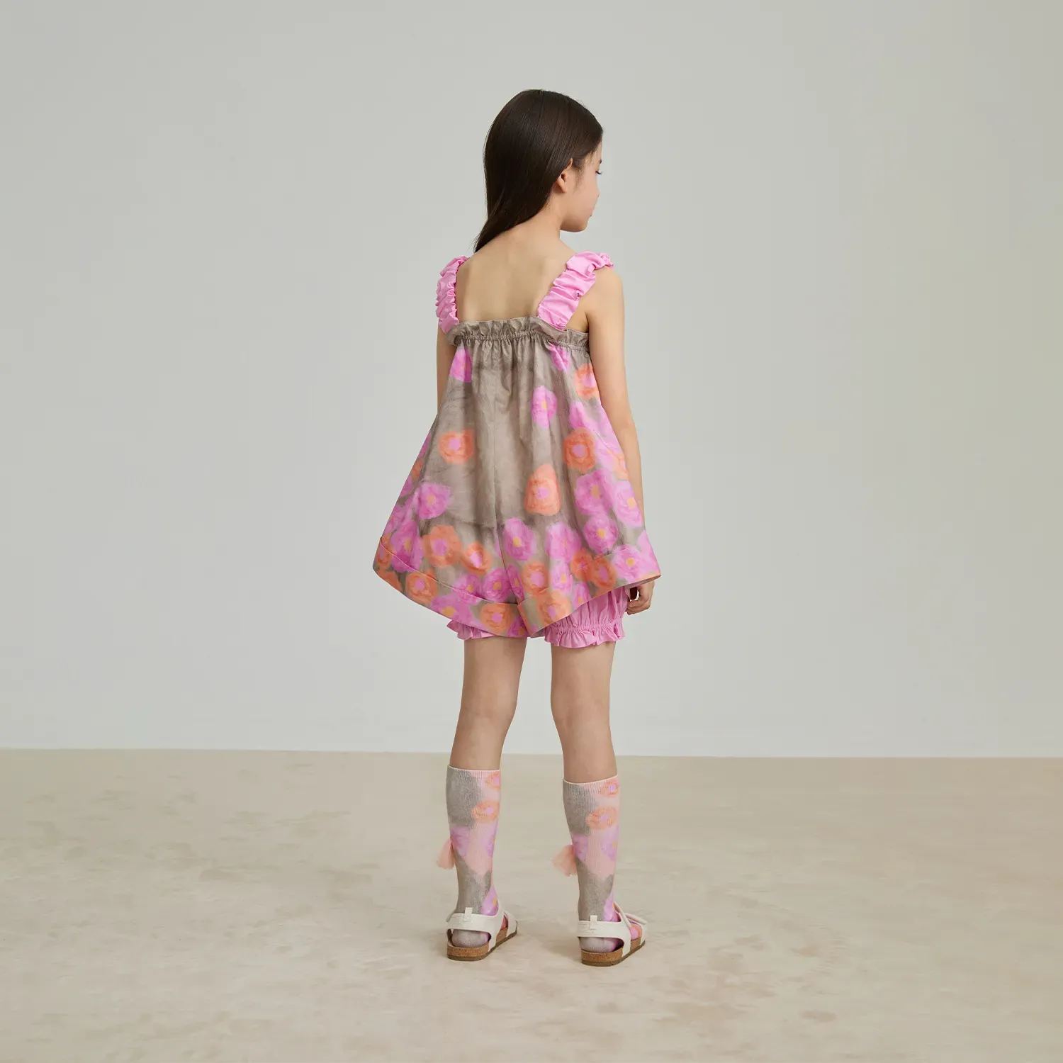Poco Blush Fairy‑Garden Romper Skirt‑Short