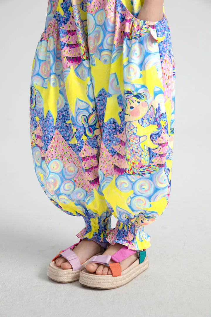Poco Blush Moon Temple Graphic Pants