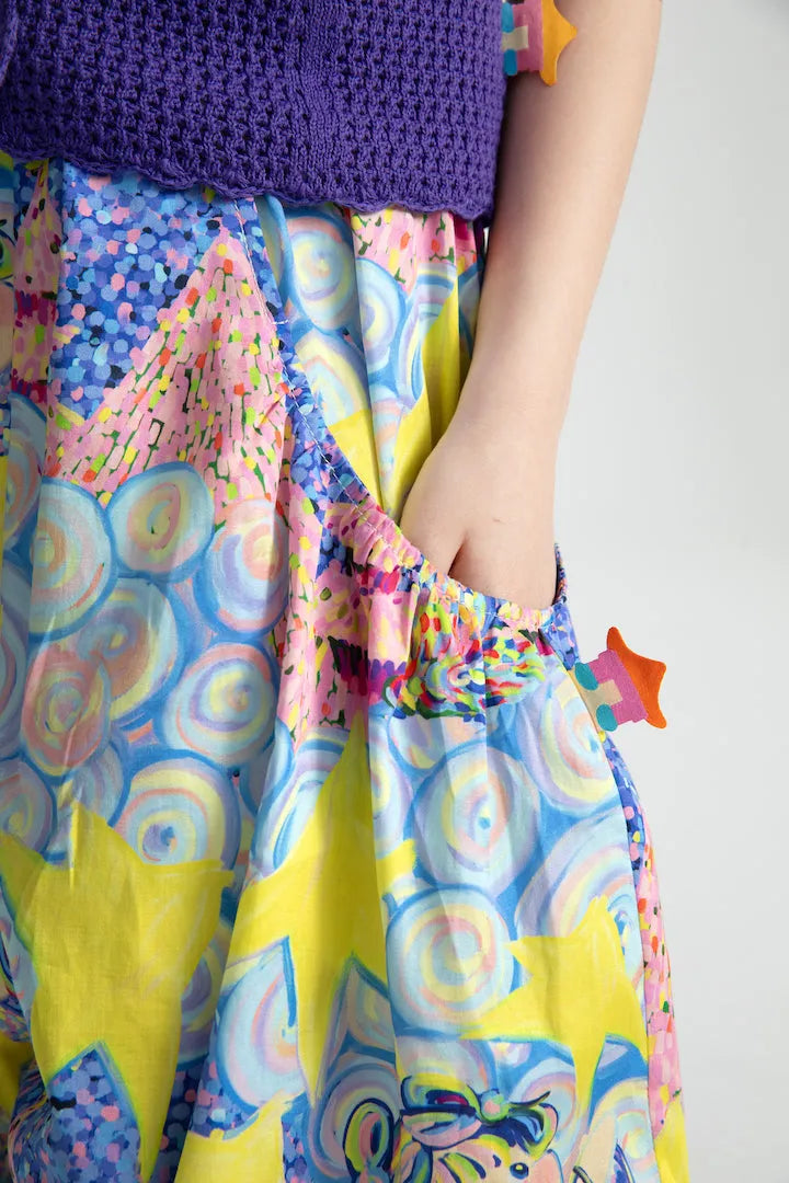 Poco Blush Moon Temple Graphic Pants