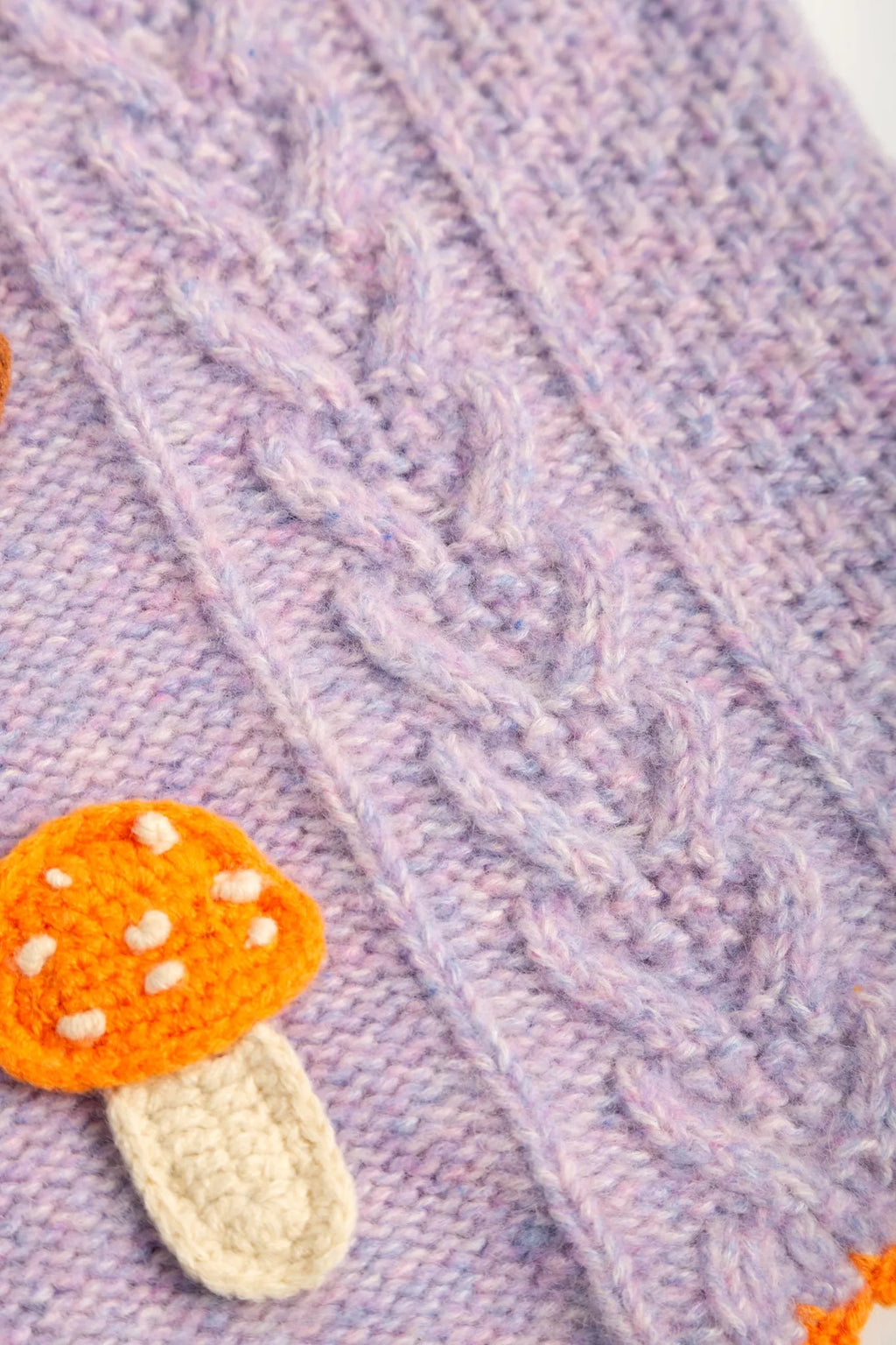 Poco Blush Squirrel Cable Knit Sweater Set