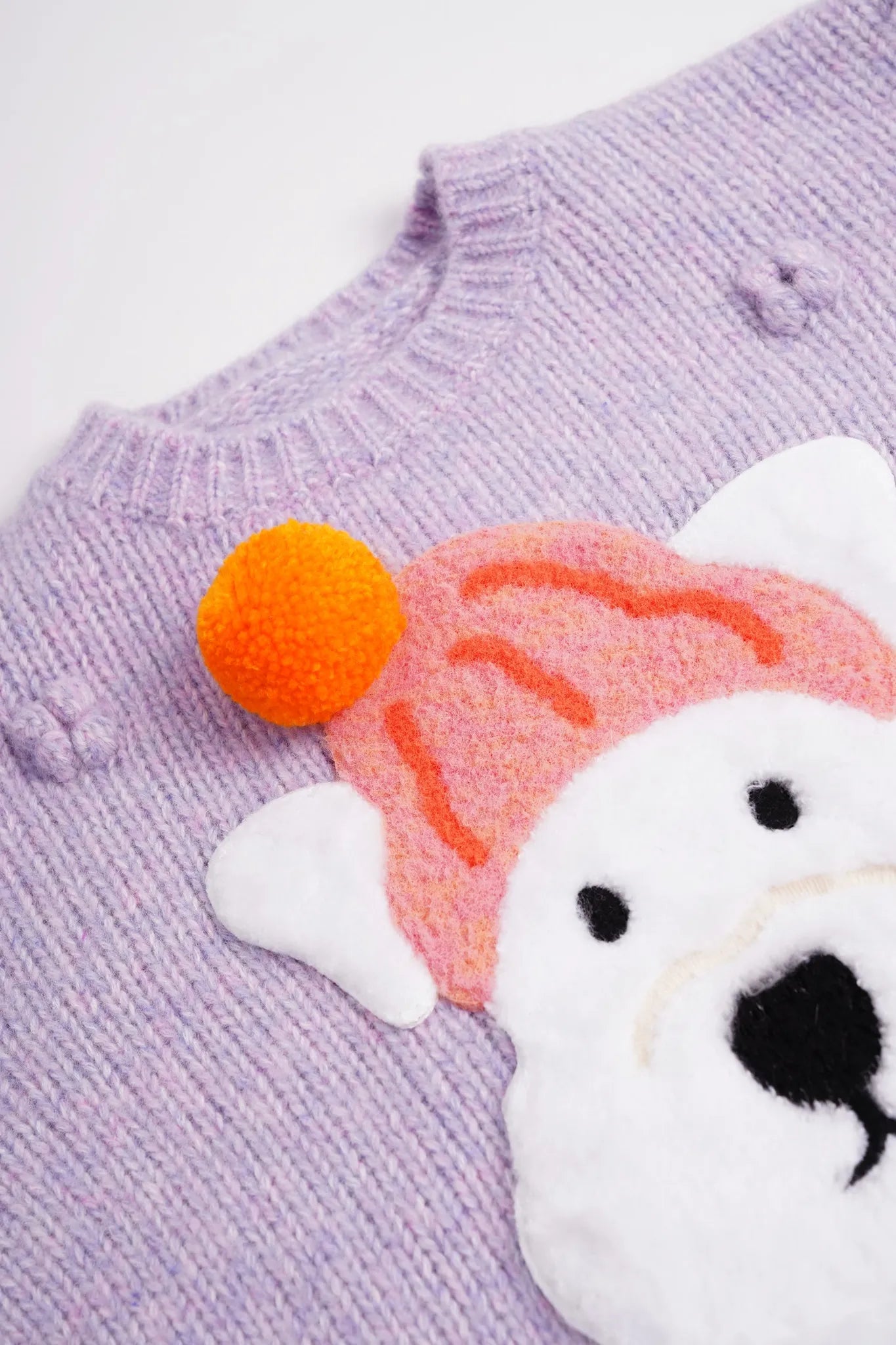 Poco Blush Puppy Knit Tulle Sweater Skirt Set