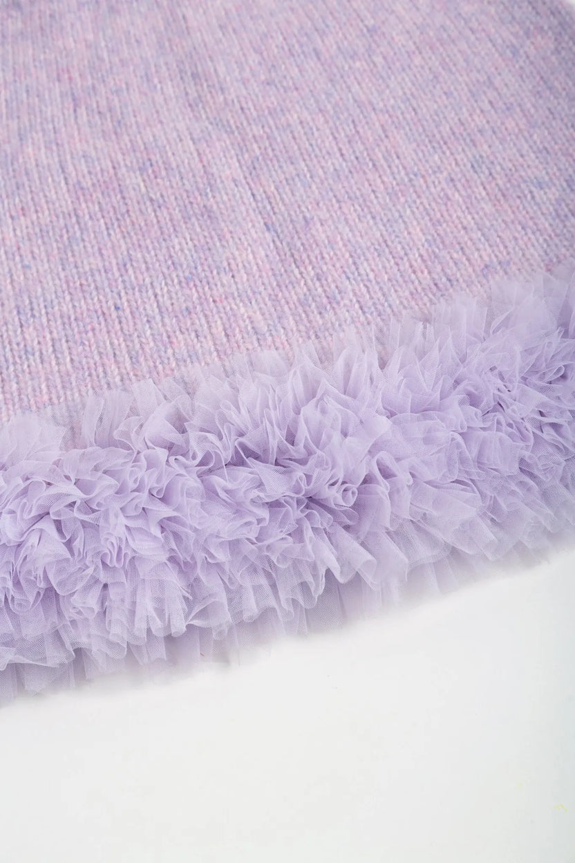 Puppy Knit Tulle Sweater Skirt Set by Poco Blush, image 9