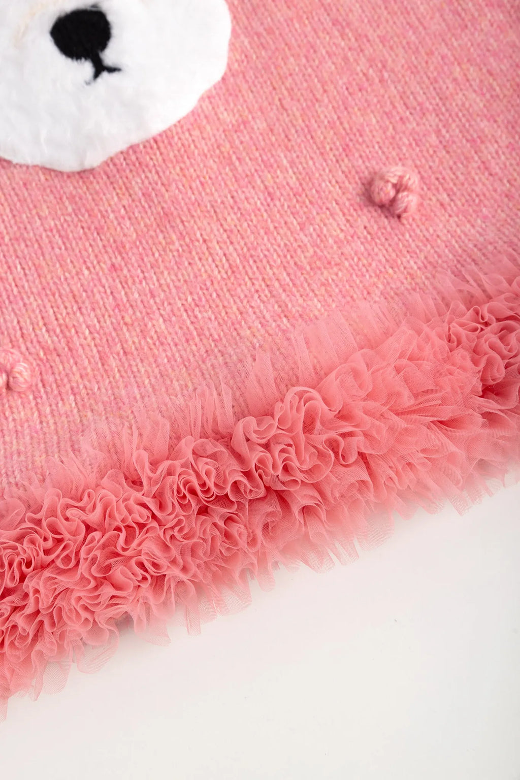 Poco Blush Puppy Embroidered Sweater Dress